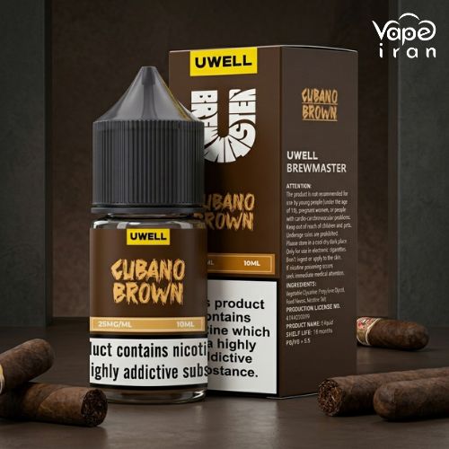 Uwell Cubano Brown 10ml saltnic سالت نیکوتین سیگار برگ کوبایی یوول Uwell Cubano Brown 10ml