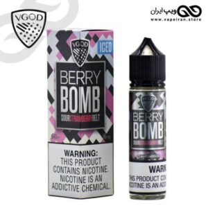 جویس توتفرنگی ترش و شیرین با یخ VGOD Berry Bomb Ice