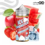 جویس توتفرنگی و هندوانه و سیب با یخ Ice Monster Strawmelon Apple