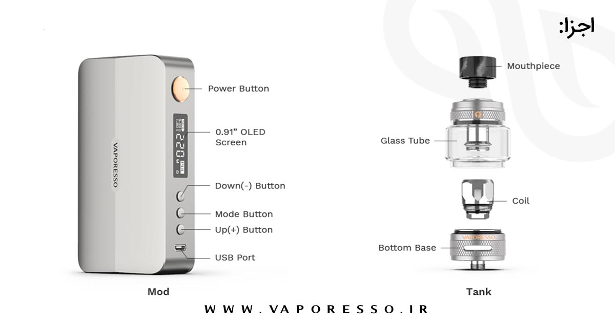 ویپ وپرسو جن ایکس Vaporesso Gen X Kit بهترین ویپ کمپانی وپرسو