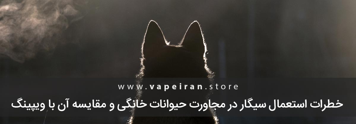خطرات استعمال سیگار در مجاورت حیوانات خانگی و مقایسه آن با ویپینگ