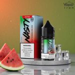 ایجوس سالت طعم هندوانه و یخ Nasty Watermelon ice ایجوس سالت تیکوتین پادمیت نستی طعم هندوانه و یخ