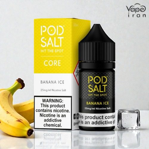 ایجوس سالت موز و یخ PodSalt Banana ice