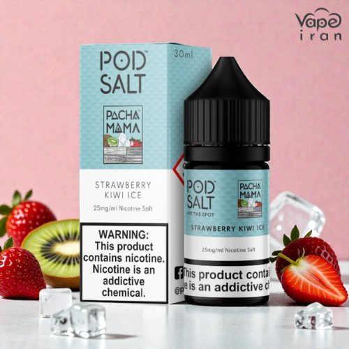 ایجوس سالت توتفرنگی، کیوی و یخ PodSalt Strawberry Kiwi ice