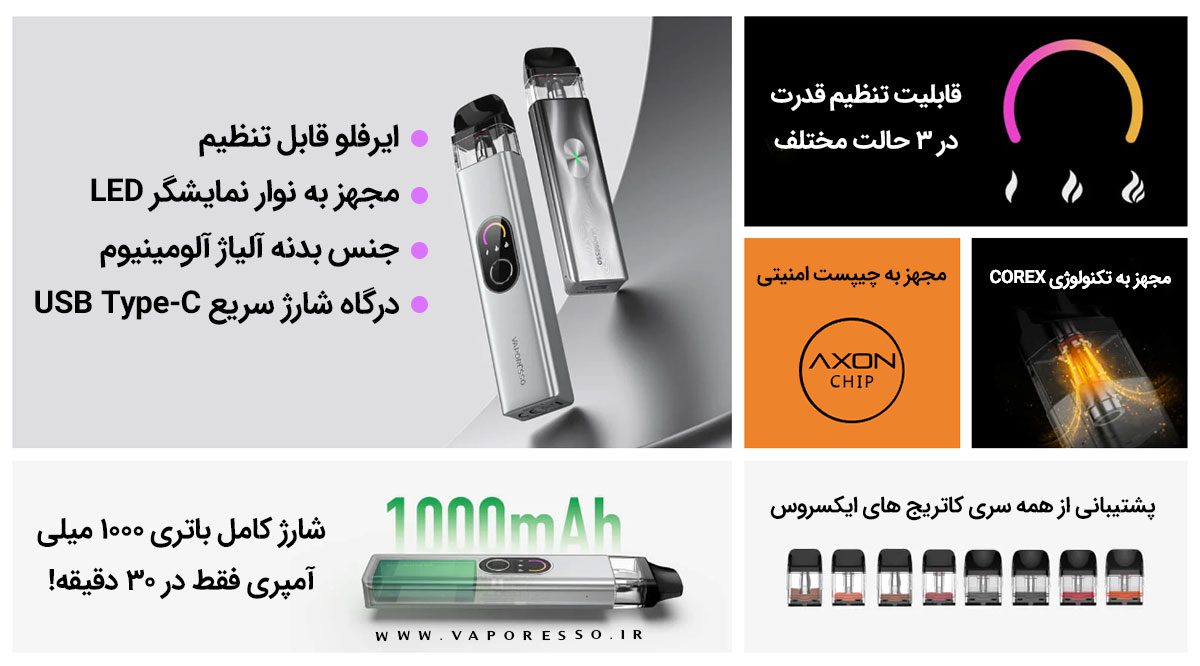 پادماد ویپرسو ایکسراس4 Vaporesso Xros 4