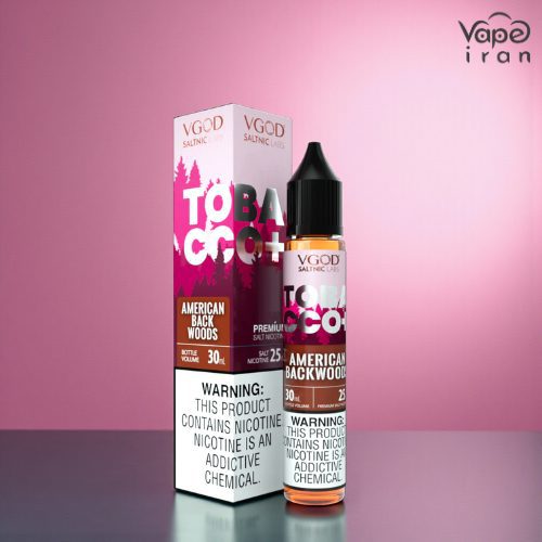 VGOD Tobacco Plus American Backwoods SaltNic سالت توباکو پلاس امریکن بَکوود ویگاد VGOD Tobacco Plus American Backwoods - Image 1