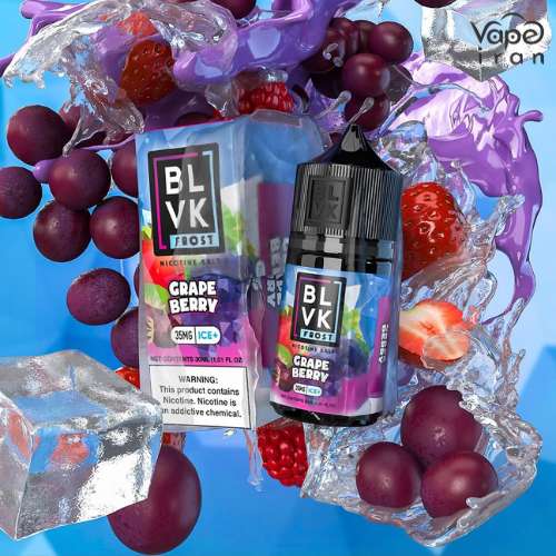 جویس سالت انگور میکس بری یخ بی ال وی کا BLVK Frost Grape Berry Ice