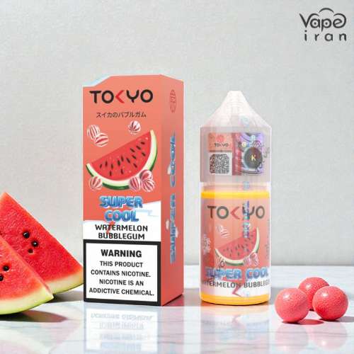 سالت آدامس بادکنکی هندوانه سوپرکول توکیو Tokyo Super Cool Watermelon Bubblegum