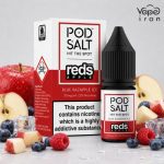 سالت سیب، تمشک، بلوبری و یخ پادسالت PodSalt Blue Razapple Ice 10ml