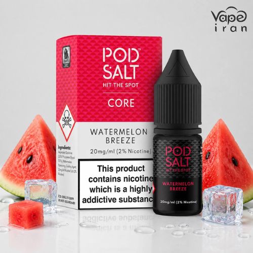 سالت هندوانه و یخ پادسالت PodSalt Watermelon Breeze 10ml