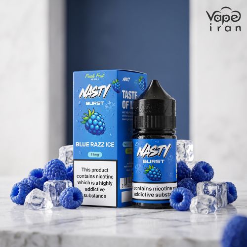 سالت تمشک و یخ نستی Nasty Burst BlueRazz Ice