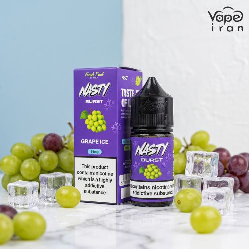 خرید سالت انگور و یخ نستی Nasty Burst Grape Ice
