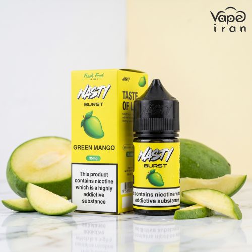 Nasty Burst Green Mango Saltnic سالت انبه سبز نستی Nasty Burst Green Mango