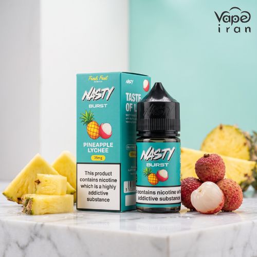 سالت آناناس و لیچی نستی Nasty Burst Pineapple Lychee
