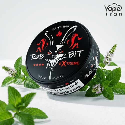 نیکوتین پانچ نعنا فلفلی Rabbit Nicotine Pouch Pepper Mint