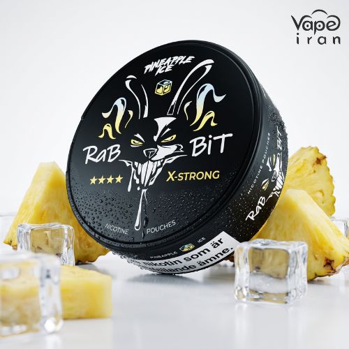 نیکوتین پانچ آناناس و یخ Rabbit Nicotine Pouch Pineapple Ice