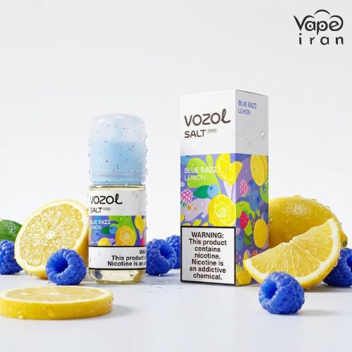 سالت تمشک آبی و لیمو وزول Vozol Blue Razz Lemon