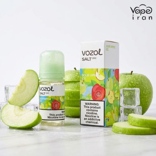 سالت سیب سبز و یخ وزول Vozol Sour Apple Ice