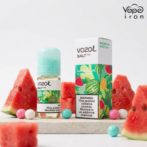 سالت آدامس بادکنکی هندوانه وزول Vozol Watermelon Bubblegum